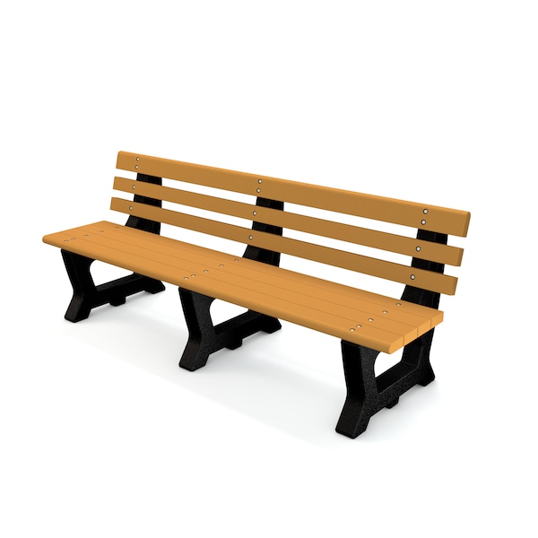 Brown 6' Brooklyn Bench